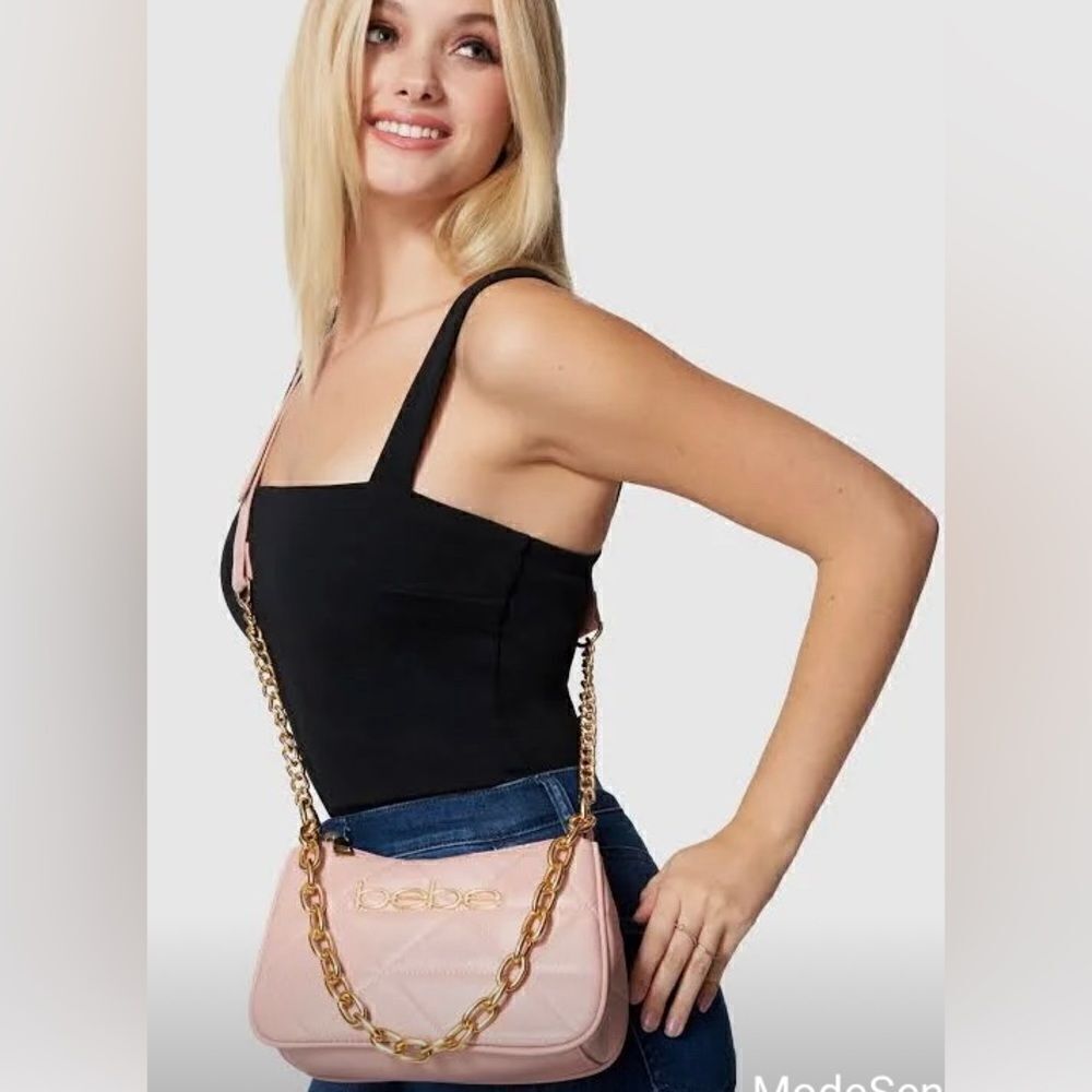 Bebe NWT GIA CROSSBODY Pink HANDBAG - New Women | Color: Blush